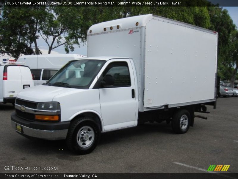 Summit White / Medium Dark Pewter 2006 Chevrolet Express Cutaway 3500 Commercial Moving Van