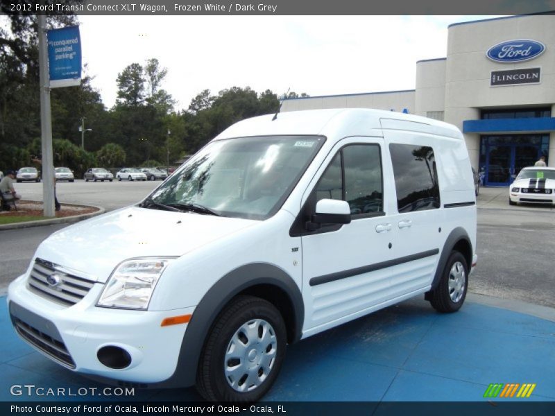 Frozen White / Dark Grey 2012 Ford Transit Connect XLT Wagon