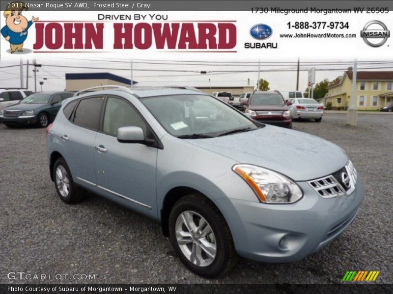 Frosted Steel / Gray 2013 Nissan Rogue SV AWD