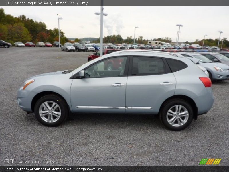 Frosted Steel / Gray 2013 Nissan Rogue SV AWD
