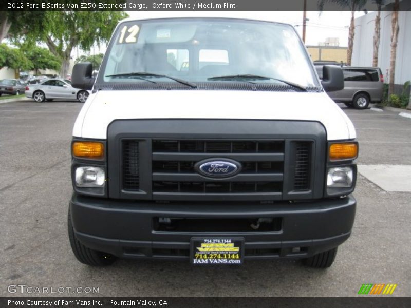 Oxford White / Medium Flint 2012 Ford E Series Van E250 Extended Cargo