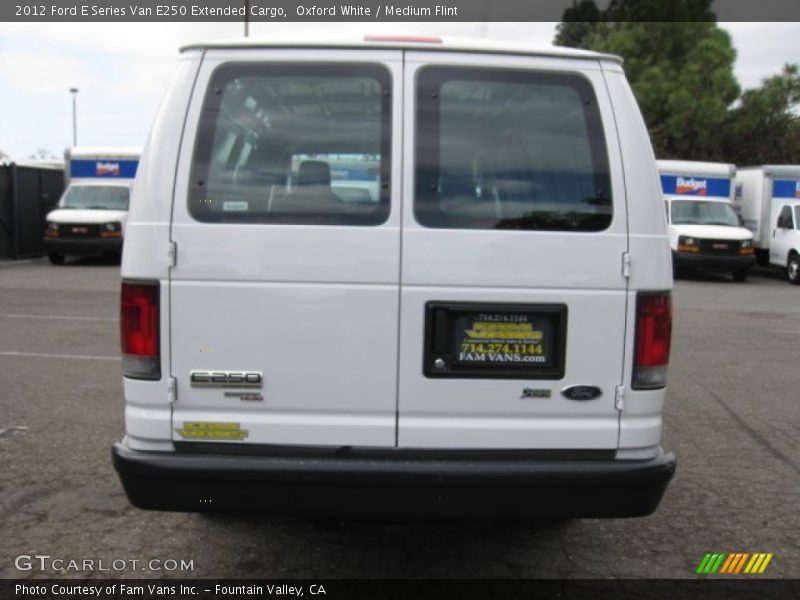 Oxford White / Medium Flint 2012 Ford E Series Van E250 Extended Cargo