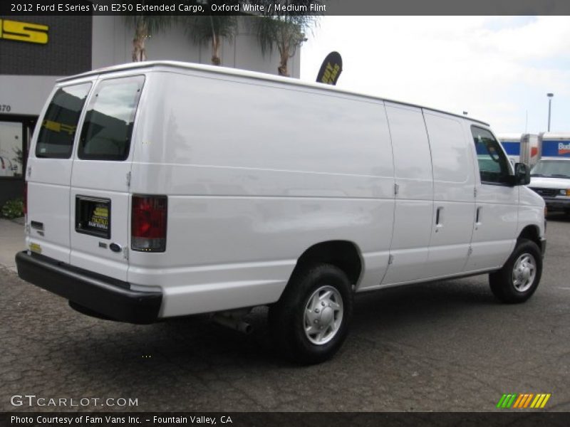 Oxford White / Medium Flint 2012 Ford E Series Van E250 Extended Cargo