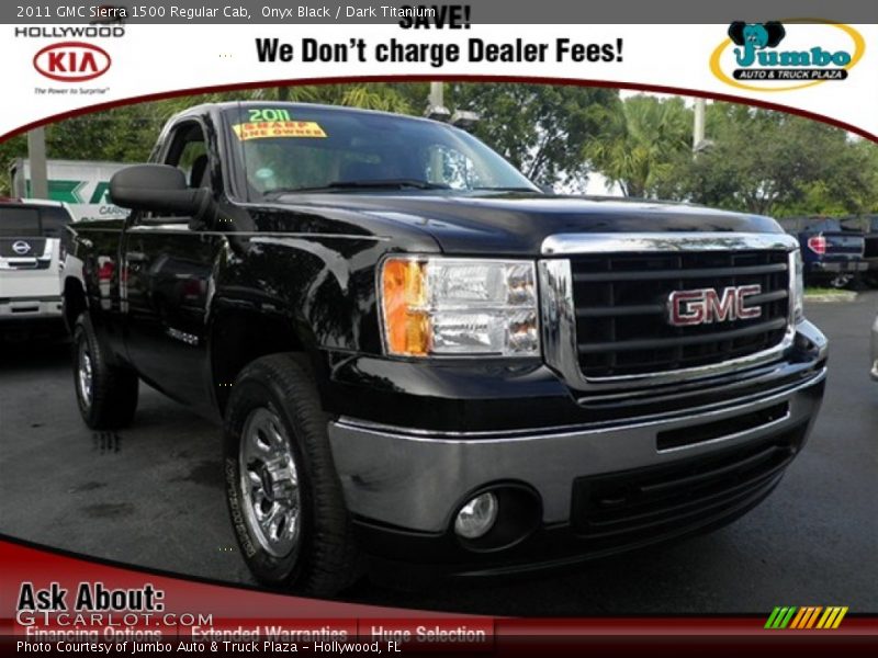 Onyx Black / Dark Titanium 2011 GMC Sierra 1500 Regular Cab