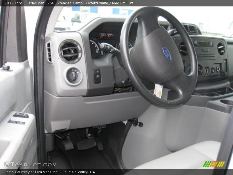 Oxford White / Medium Flint 2012 Ford E Series Van E250 Extended Cargo