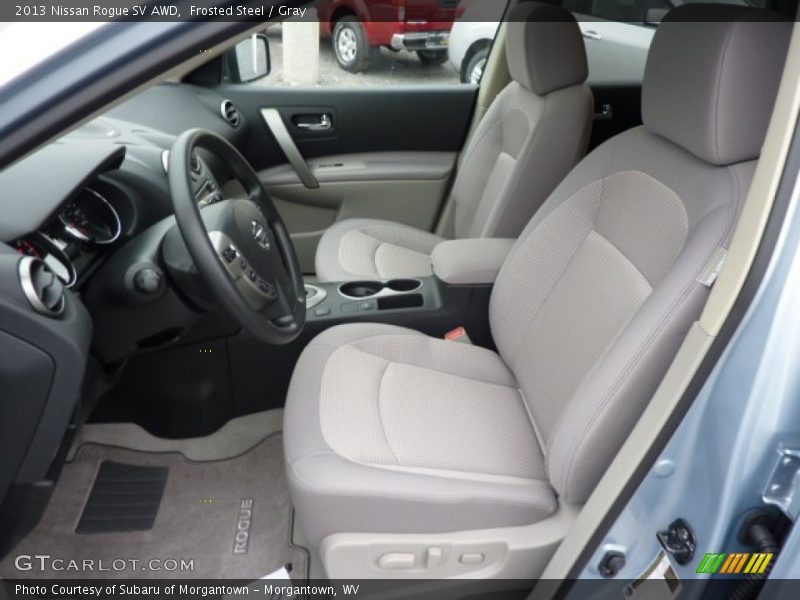  2013 Rogue SV AWD Gray Interior