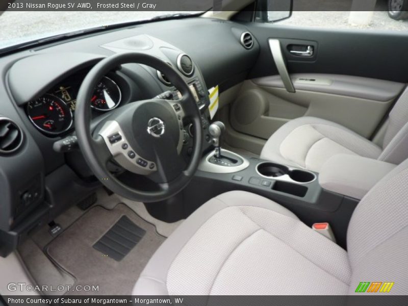 Gray Interior - 2013 Rogue SV AWD 