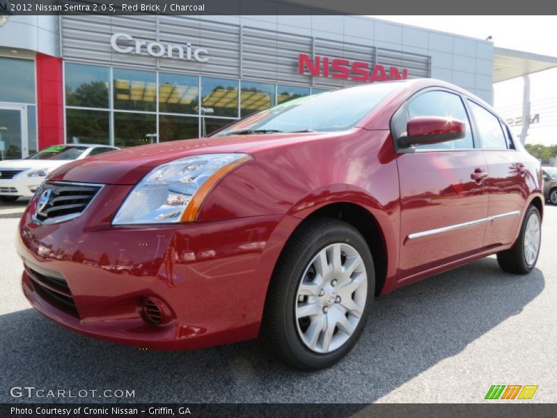 Red Brick / Charcoal 2012 Nissan Sentra 2.0 S