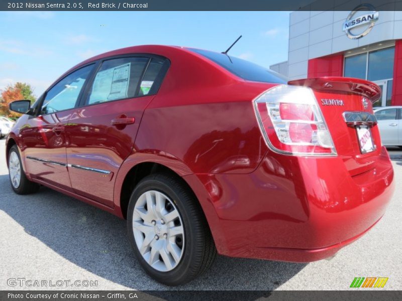 Red Brick / Charcoal 2012 Nissan Sentra 2.0 S