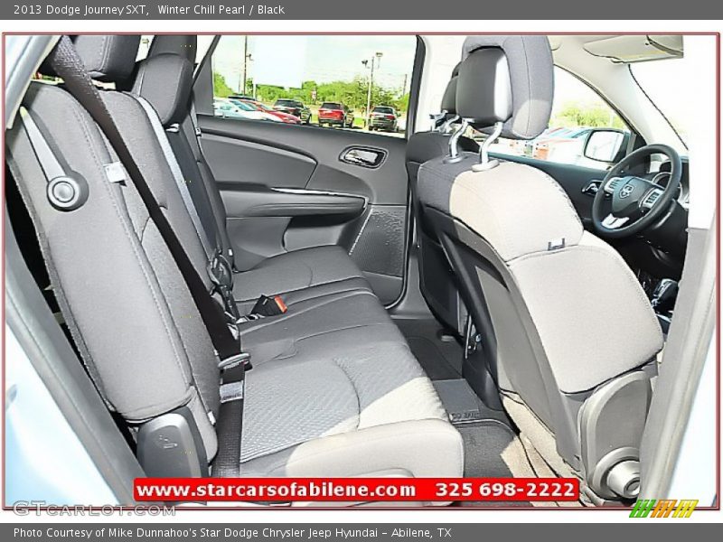 Winter Chill Pearl / Black 2013 Dodge Journey SXT