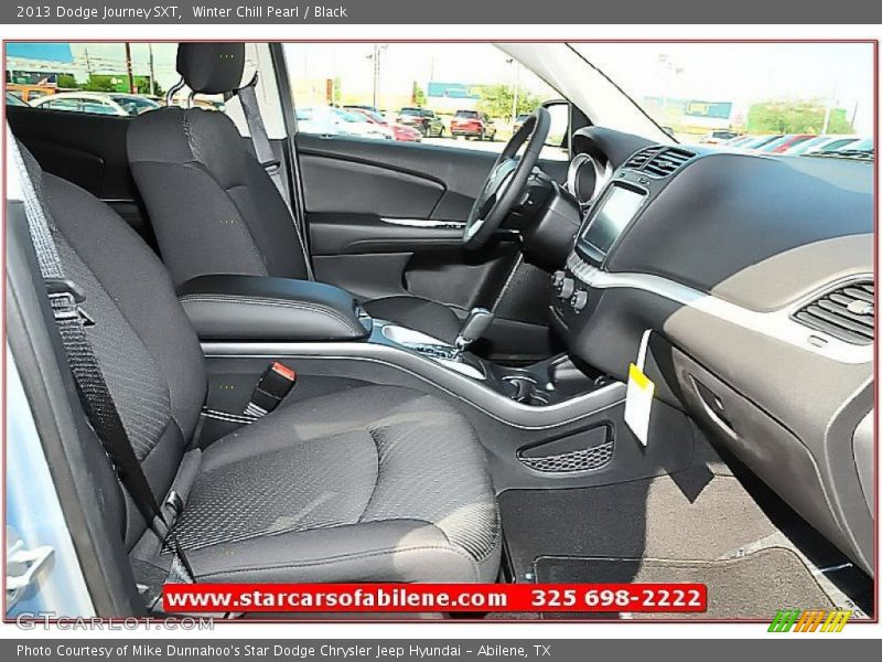 Winter Chill Pearl / Black 2013 Dodge Journey SXT