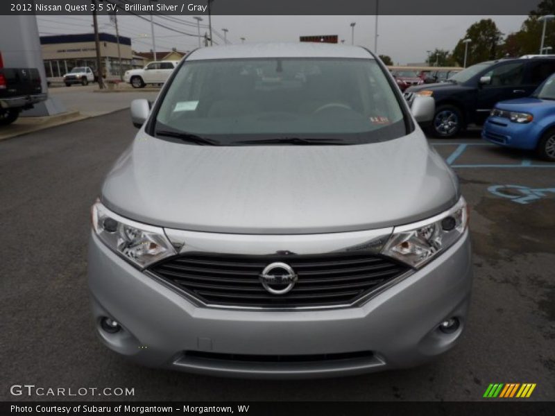 Brilliant Silver / Gray 2012 Nissan Quest 3.5 SV
