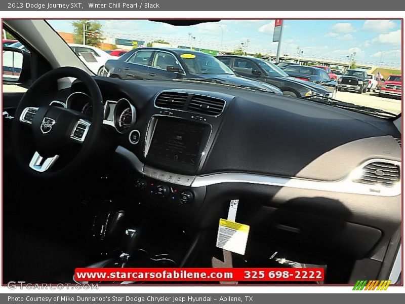 Winter Chill Pearl / Black 2013 Dodge Journey SXT