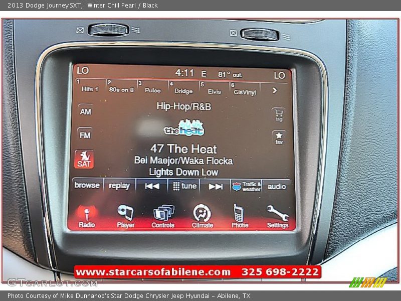 Winter Chill Pearl / Black 2013 Dodge Journey SXT