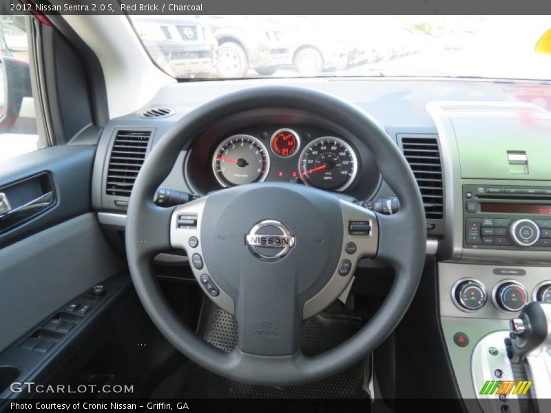 Red Brick / Charcoal 2012 Nissan Sentra 2.0 S