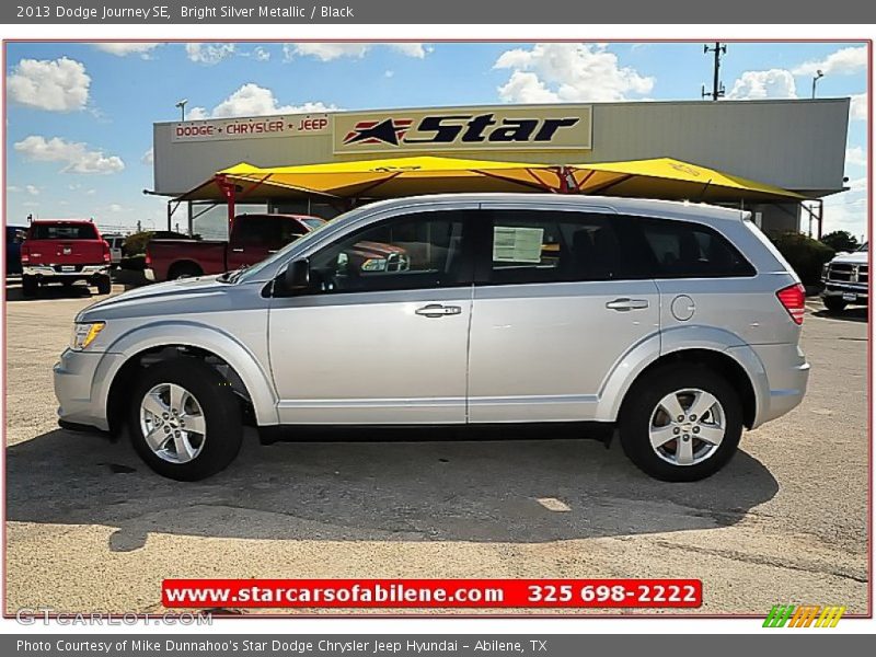 Bright Silver Metallic / Black 2013 Dodge Journey SE