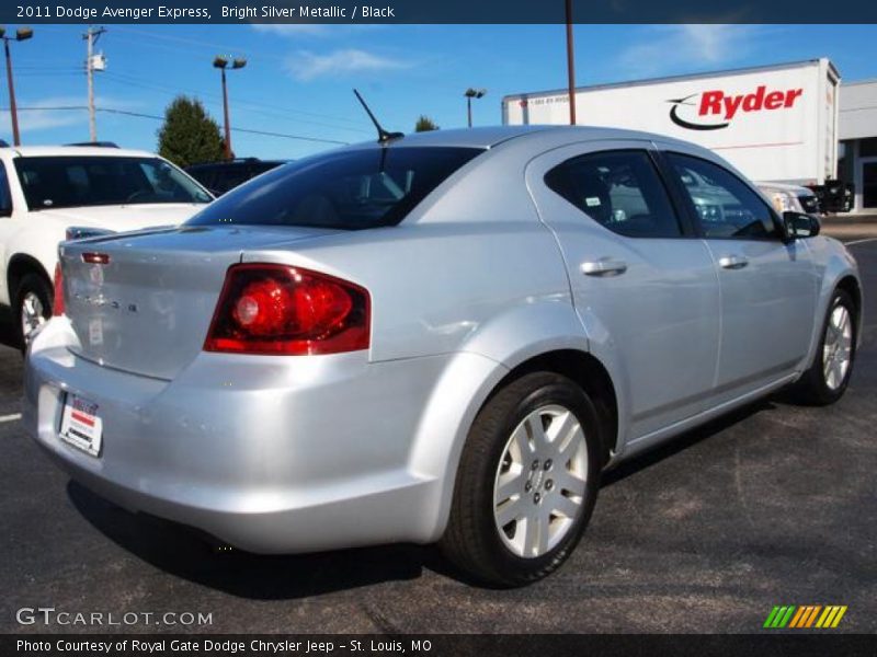 Bright Silver Metallic / Black 2011 Dodge Avenger Express