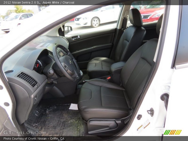Aspen White / Charcoal 2012 Nissan Sentra 2.0 SL