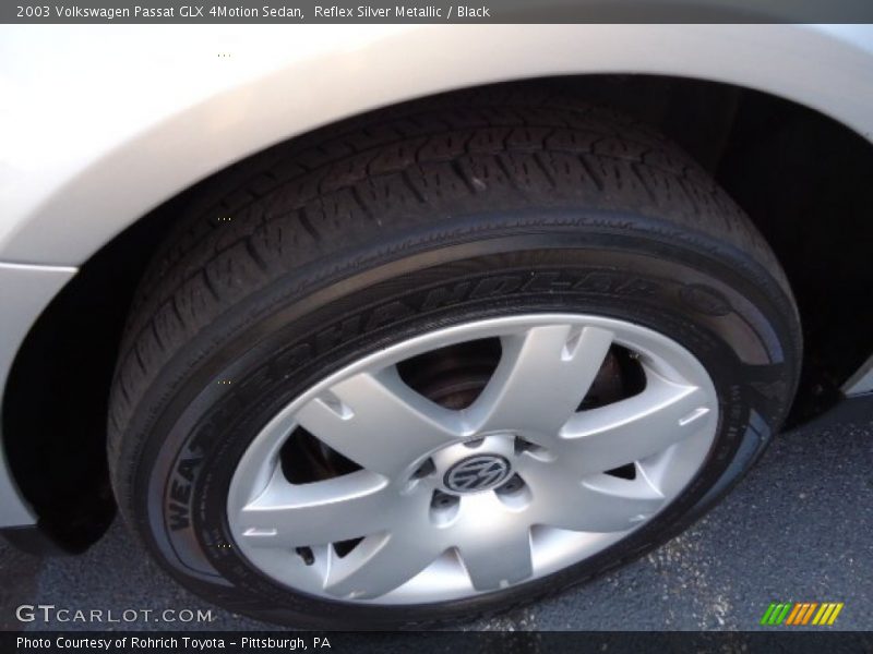 Reflex Silver Metallic / Black 2003 Volkswagen Passat GLX 4Motion Sedan