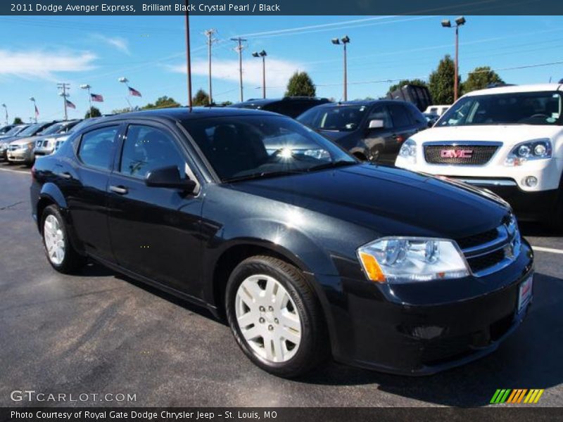 Brilliant Black Crystal Pearl / Black 2011 Dodge Avenger Express