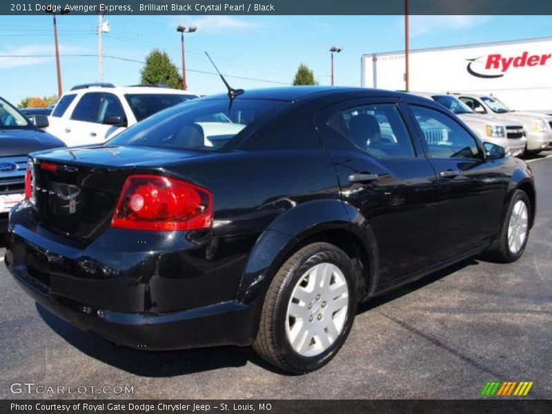 Brilliant Black Crystal Pearl / Black 2011 Dodge Avenger Express