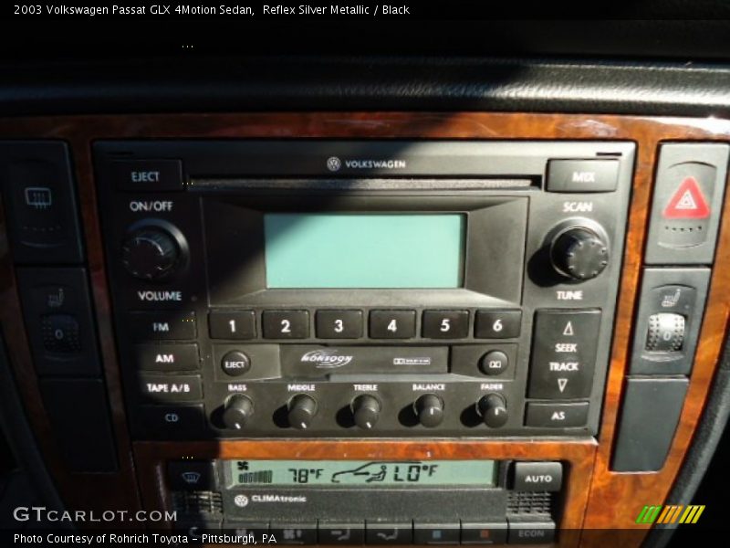Reflex Silver Metallic / Black 2003 Volkswagen Passat GLX 4Motion Sedan
