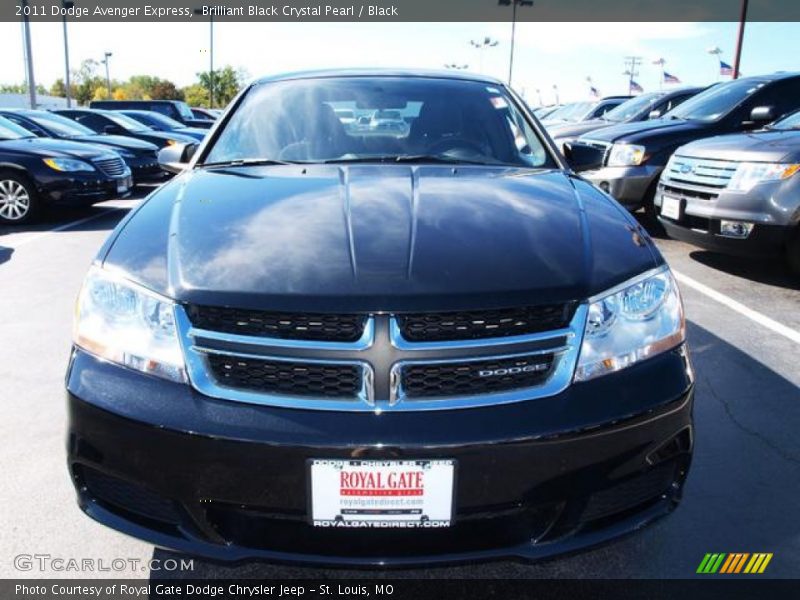 Brilliant Black Crystal Pearl / Black 2011 Dodge Avenger Express