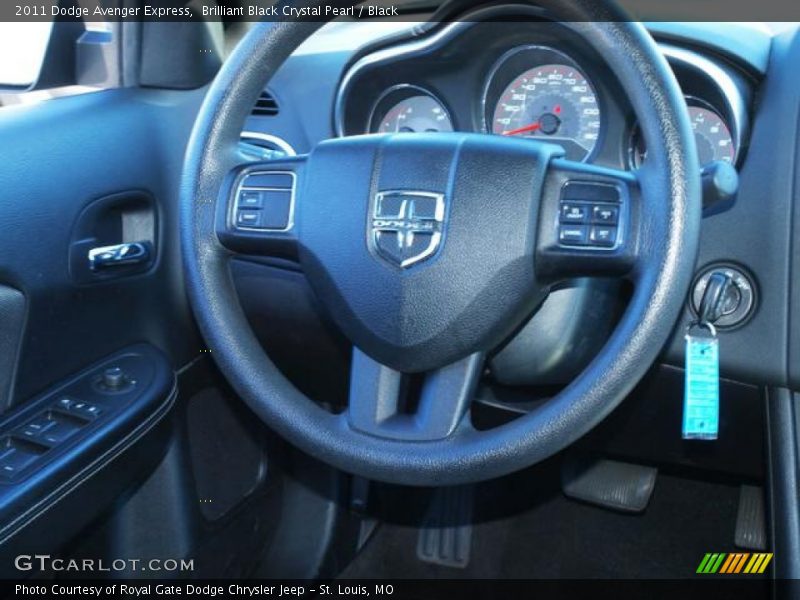 Brilliant Black Crystal Pearl / Black 2011 Dodge Avenger Express