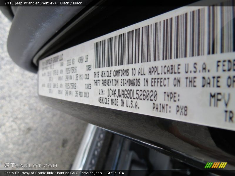 Black / Black 2013 Jeep Wrangler Sport 4x4