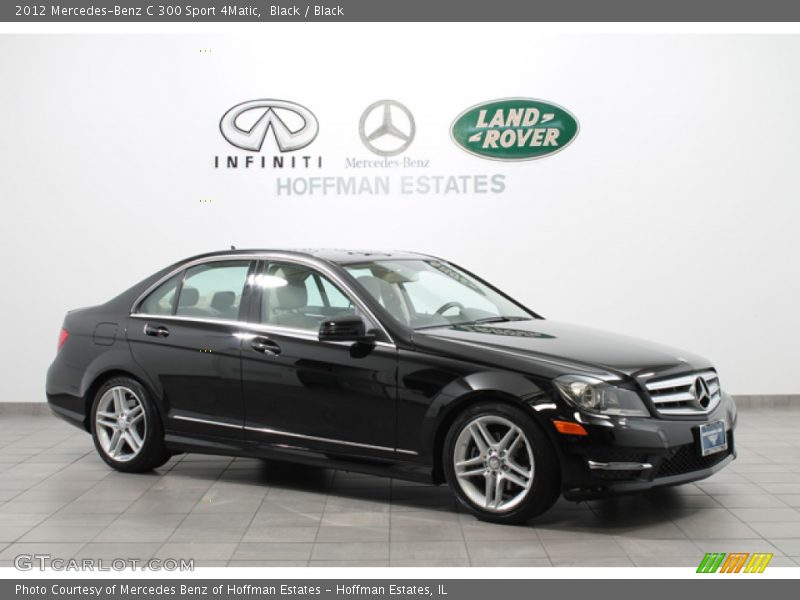 Black / Black 2012 Mercedes-Benz C 300 Sport 4Matic