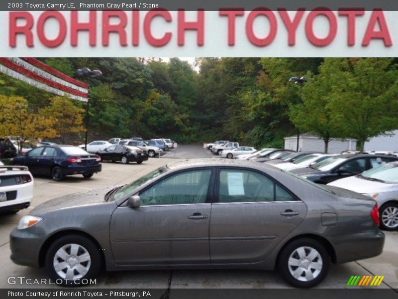 Phantom Gray Pearl / Stone 2003 Toyota Camry LE