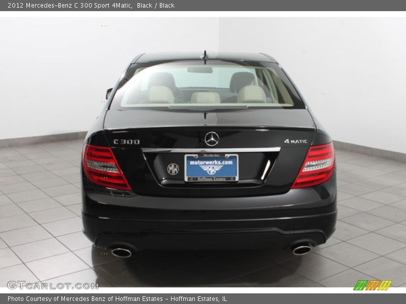 Black / Black 2012 Mercedes-Benz C 300 Sport 4Matic