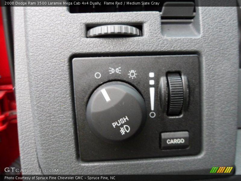 Flame Red / Medium Slate Gray 2008 Dodge Ram 3500 Laramie Mega Cab 4x4 Dually