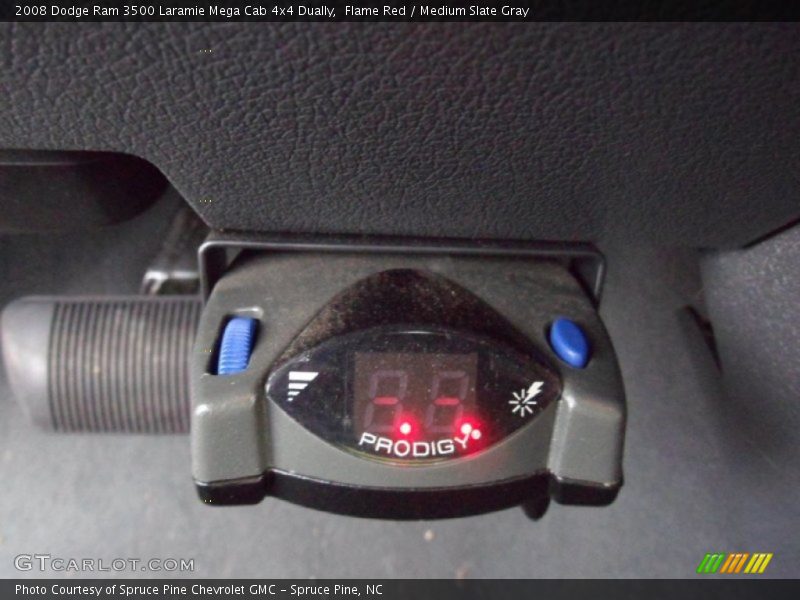 Flame Red / Medium Slate Gray 2008 Dodge Ram 3500 Laramie Mega Cab 4x4 Dually