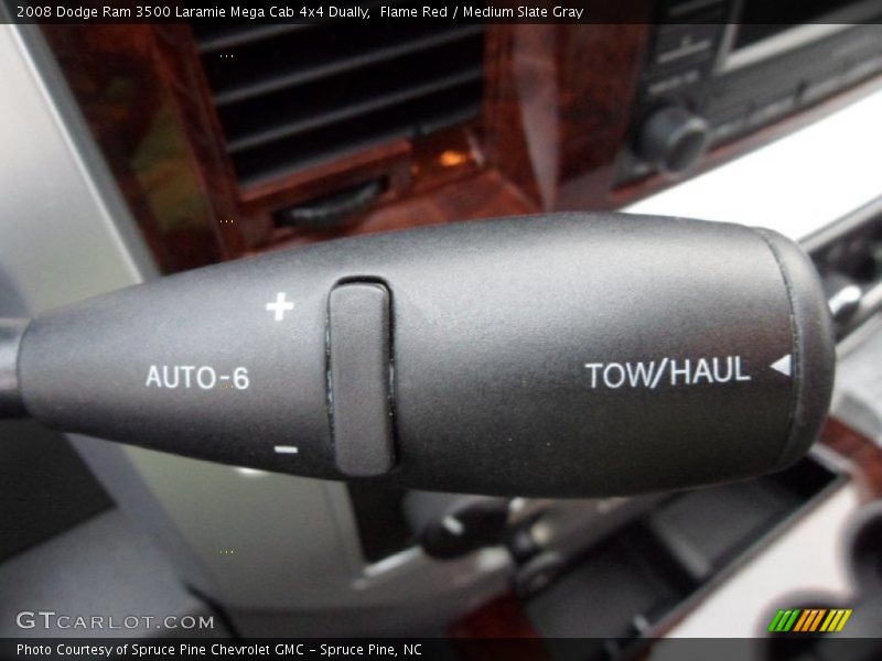 Flame Red / Medium Slate Gray 2008 Dodge Ram 3500 Laramie Mega Cab 4x4 Dually