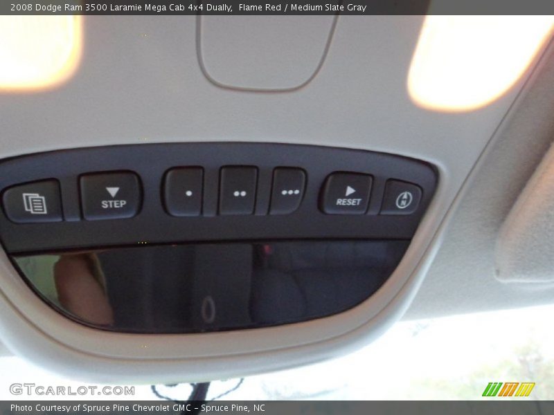Flame Red / Medium Slate Gray 2008 Dodge Ram 3500 Laramie Mega Cab 4x4 Dually