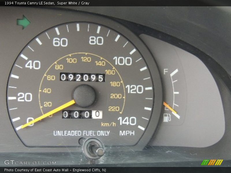 Super White / Gray 1994 Toyota Camry LE Sedan