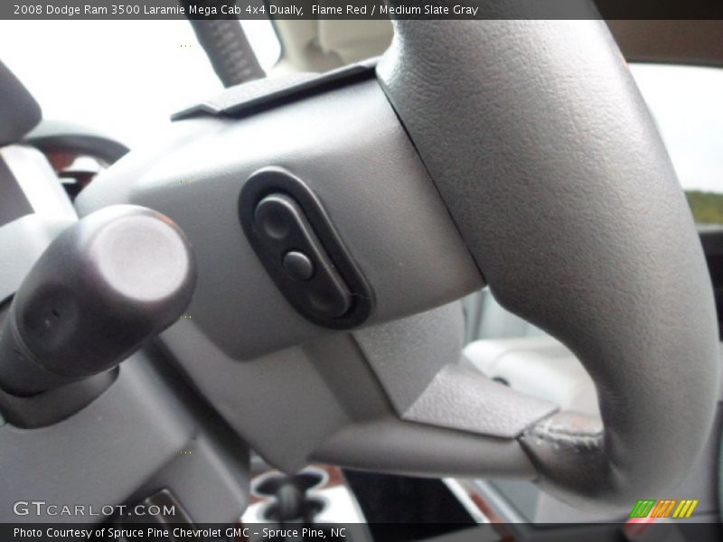 Flame Red / Medium Slate Gray 2008 Dodge Ram 3500 Laramie Mega Cab 4x4 Dually