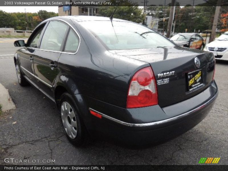 Blue Anthracite Pearl / Grey 2003 Volkswagen Passat GL Sedan