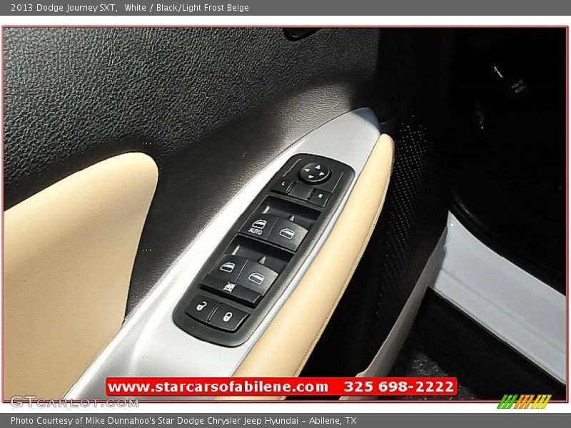 White / Black/Light Frost Beige 2013 Dodge Journey SXT