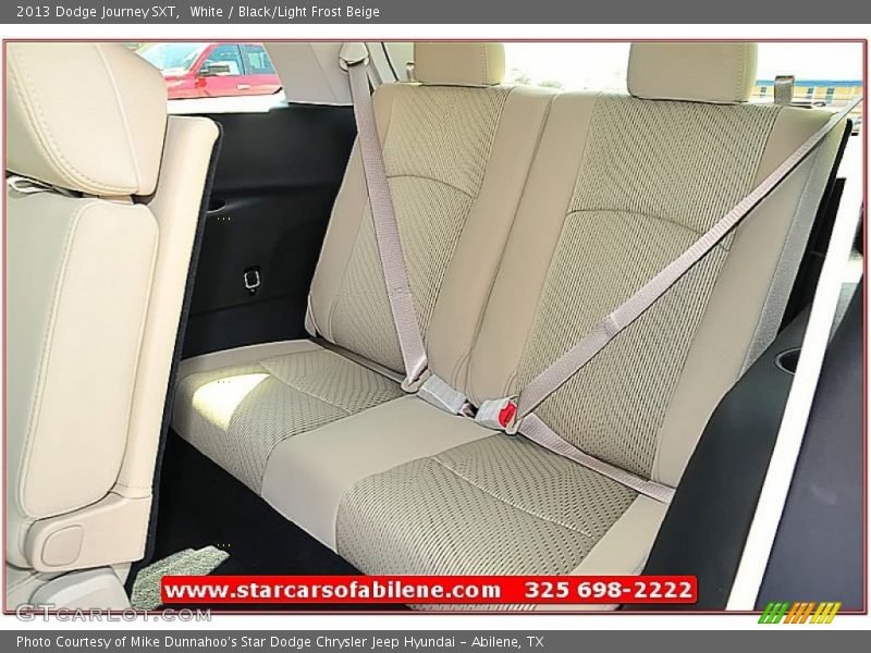 White / Black/Light Frost Beige 2013 Dodge Journey SXT