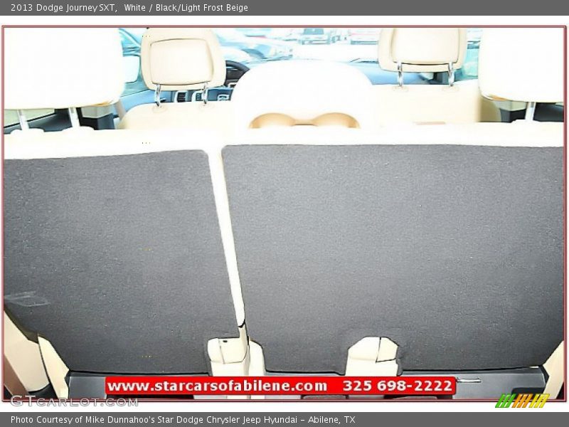White / Black/Light Frost Beige 2013 Dodge Journey SXT