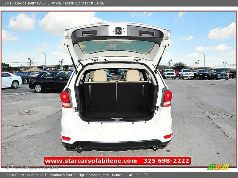 White / Black/Light Frost Beige 2013 Dodge Journey SXT