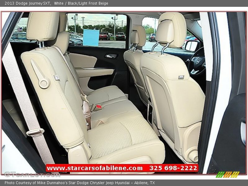 White / Black/Light Frost Beige 2013 Dodge Journey SXT