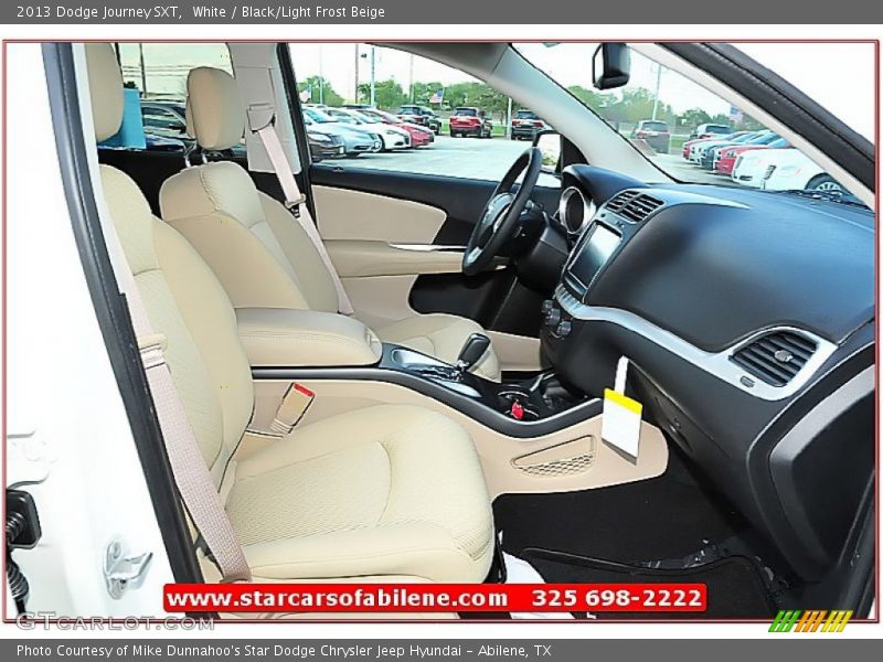 White / Black/Light Frost Beige 2013 Dodge Journey SXT