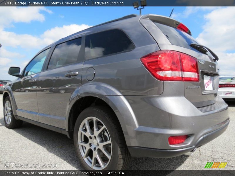 Storm Gray Pearl / R/T Black/Red Stitching 2013 Dodge Journey R/T