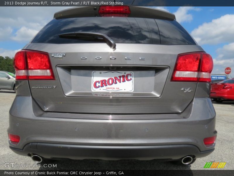 Storm Gray Pearl / R/T Black/Red Stitching 2013 Dodge Journey R/T
