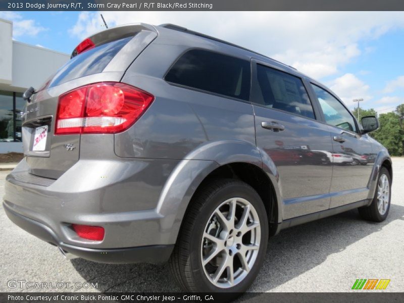 Storm Gray Pearl / R/T Black/Red Stitching 2013 Dodge Journey R/T