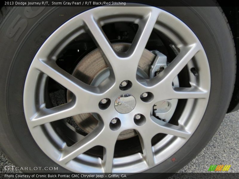 Storm Gray Pearl / R/T Black/Red Stitching 2013 Dodge Journey R/T