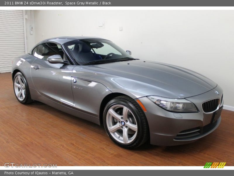 Space Gray Metallic / Black 2011 BMW Z4 sDrive30i Roadster